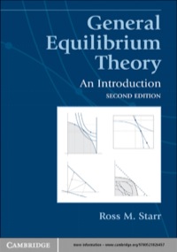 Cover image: General Equilibrium Theory 2nd edition 9780521826457