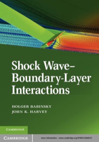 Cover image: Shock Wave-Boundary-Layer Interactions 9780521848527