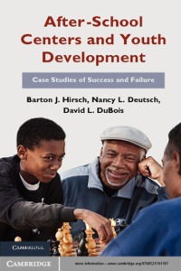 Cover image: After-School Centers and Youth Development 9780521191197