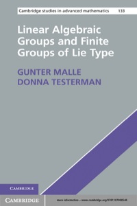 Titelbild: Linear Algebraic Groups and Finite Groups of Lie Type 1st edition 9781107008540