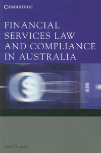 Imagen de portada: Financial Services Law and Compliance in Australia 1st edition 9780521617840