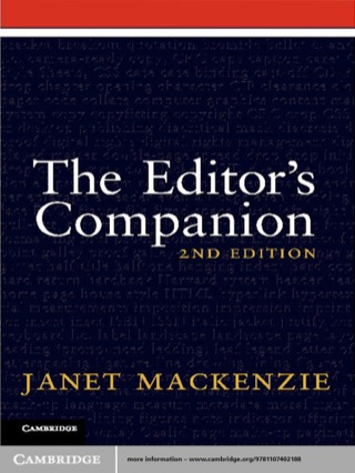 Cover image: The Editor's Companion 2nd edition 9781107402188