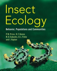 Titelbild: Insect Ecology 9780521834889