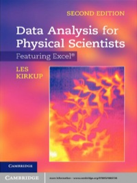 Cover image: Data Analysis for Physical Scientists 2nd edition 9780521883726