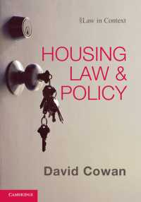 صورة الغلاف: Housing Law and Policy 1st edition 9780521199971