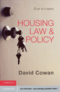 صورة الغلاف: Housing Law and Policy 9780521199971