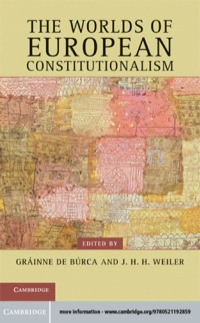 Imagen de portada: The Worlds of European Constitutionalism 9780521192859