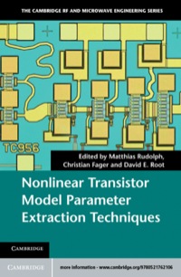 صورة الغلاف: Nonlinear Transistor Model Parameter Extraction Techniques 1st edition 9780521762106