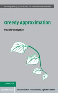 表紙画像: Greedy Approximation 1st edition 9781107003378