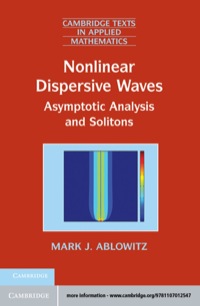 Imagen de portada: Nonlinear Dispersive Waves 1st edition 9781107012547