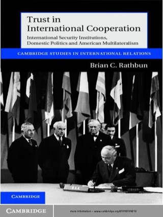 Cover image: Trust in International Cooperation 1st edition 9781107014718