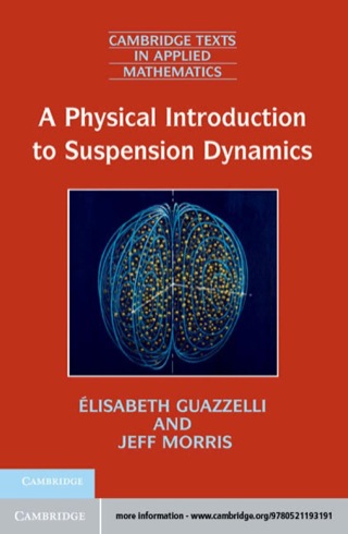Cover image: A Physical Introduction to Suspension Dynamics 9780521193191