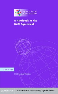 Titelbild: A Handbook on the GATS Agreement 1st edition 9780521850711