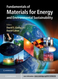 Cover image: Fundamentals of Materials for Energy and Environmental Sustainability 9781107000230