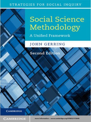 Cover image: Social Science Methodology 2nd edition 9780521115049