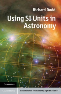 Titelbild: Using SI Units in Astronomy 1st edition 9780521769174