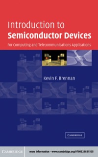 Omslagafbeelding: Introduction to Semiconductor Devices 1st edition 9780521831505