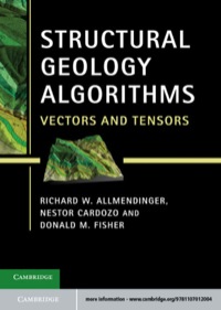 Cover image: Structural Geology Algorithms 9781107012004