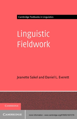 表紙画像: Linguistic Fieldwork 1st edition 9780521837279