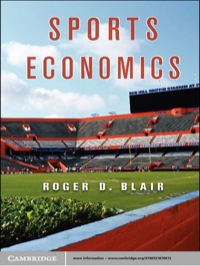 Cover image: Sports Economics 1st edition 9780521876612