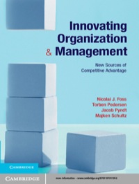 صورة الغلاف: Innovating Organization and Management 1st edition 9781107011052