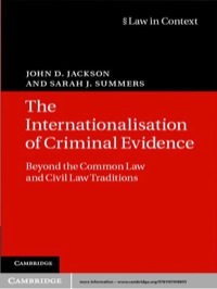 Titelbild: The Internationalisation of Criminal Evidence 1st edition 9781107018655