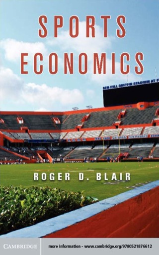 Cover image: Sports Economics 9780521876612