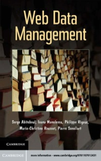 表紙画像: Web Data Management 1st edition 9781107012431