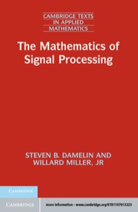 Omslagafbeelding: The Mathematics of Signal Processing 1st edition 9781107013223