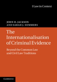 Imagen de portada: The Internationalisation of Criminal Evidence 9781107018655