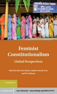 Immagine di copertina: Feminist Constitutionalism 9780521761574