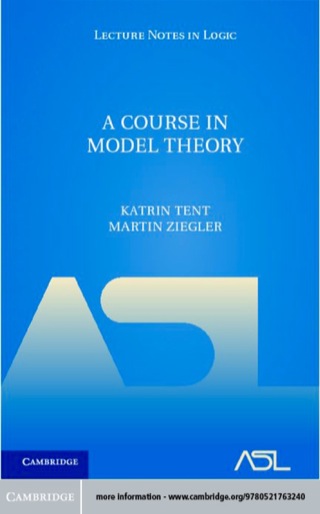 Cover image: A Course in Model Theory 1st edition 9780521763240