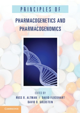 Cover image: Principles of Pharmacogenetics and Pharmacogenomics 9780521885379