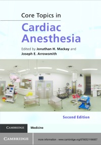 Imagen de portada: Core Topics in Cardiac Anesthesia 2nd edition 9780521196857