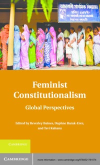 Imagen de portada: Feminist Constitutionalism 1st edition 9780521761574