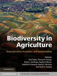 Immagine di copertina: Biodiversity in Agriculture 1st edition 9780521764599