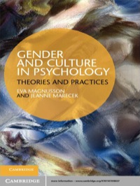 Cover image: Gender and Culture in Psychology 1st edition 9781107018037