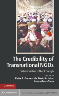 Omslagafbeelding: The Credibility of Transnational NGOs 1st edition 9781107018044