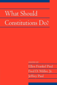 Cover image: What Should Constitutions Do? 1st edition 9780521175531