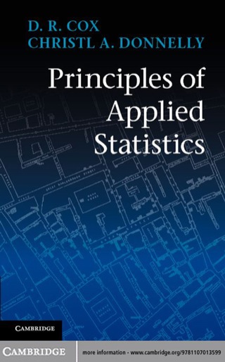 Cover image: Principles of Applied Statistics 1st edition 9781107013599
