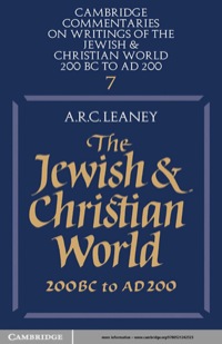 Cover image: The Jewish and Christian World 200 BC to AD 200 1st edition 9780521285575