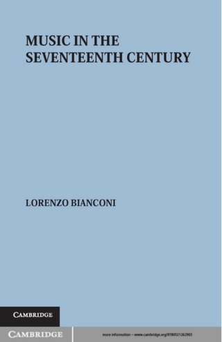Immagine di copertina: Music in the Seventeenth Century 9780521269155