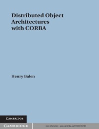 Imagen de portada: Distributed Object Architectures with CORBA 1st edition 9780521654180