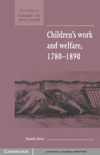 Imagen de portada: Children's Work and Welfare 1780–1890 1st edition 9780521552844