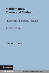 Cover image: Mathematics, Matter and Method 2nd edition 9780521225533