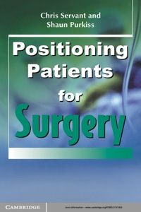 Cover image: Positioning Patients for Surgery 1st edition 9780521741453