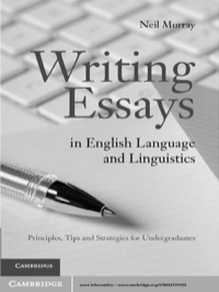 Imagen de portada: Writing Essays in English Language and Linguistics 1st edition 9780521111195