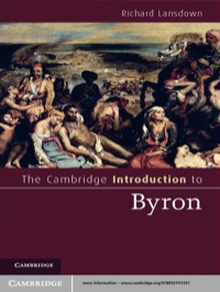 Cover image: The Cambridge Introduction to Byron 1st edition 9780521111331