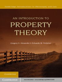 表紙画像: An Introduction to Property Theory 1st edition 9780521113656