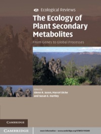 Cover image: The Ecology of Plant Secondary Metabolites 1st edition 9780521193269